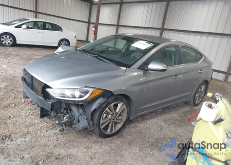 2017 Hyundai Elantra Limited from USA, damaged, VIN 5NPD84LF8HH028614